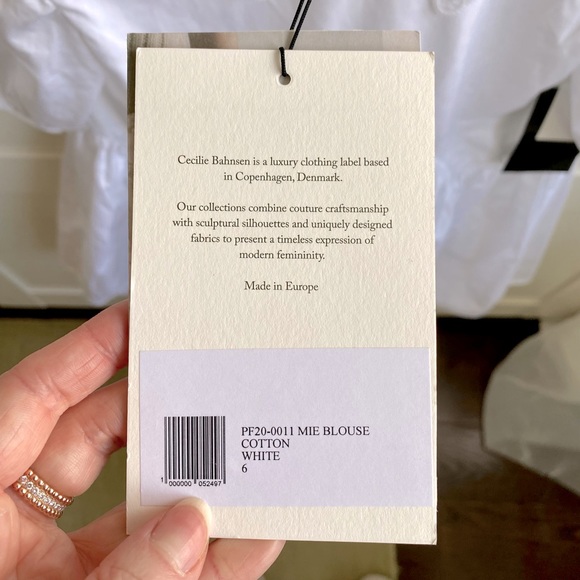 NWT Cecilie Bahnsen Mie blouse - sz US 2/UK 6 - Picture 4 of 5